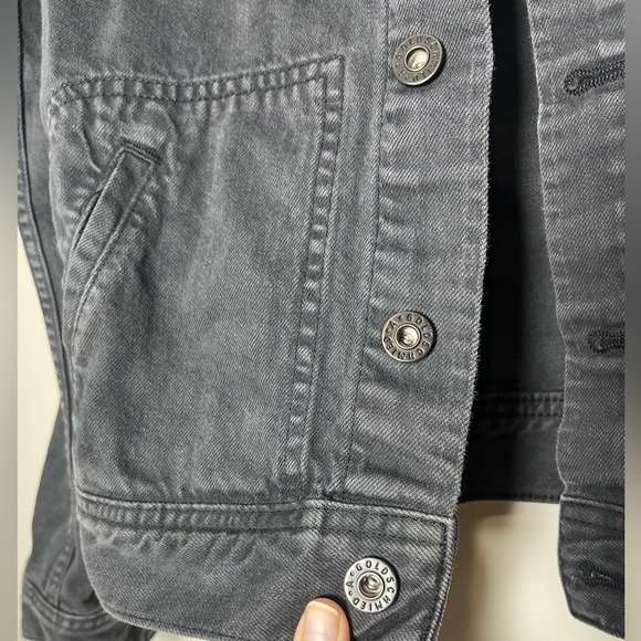 AG Adriano Goldschmied Fitted Black Denim lJacket Size XS Western, Rocker, Punk - Picture 3 of 7